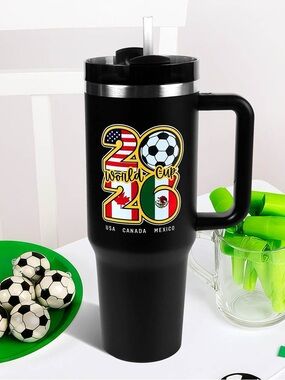 FIFA World Cup 2026 40oz Stainless Steel Tumbler With Handle